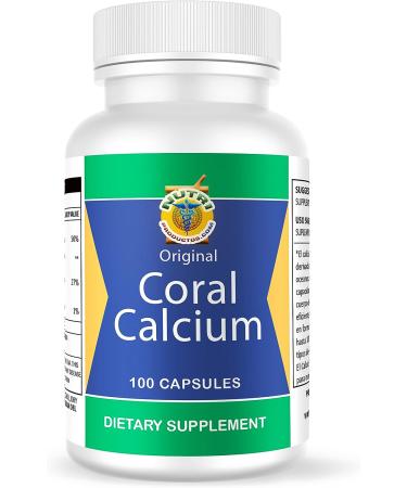 Calcio de Coral Set de 2 frascos | 100 c psulas c/u | Vitamina D, Magnesio | 100% Natural - Combate Cansancio, Dolor de Huesos, Insomnio, Calambres, Artritis - Buy Online on GoSupps.com