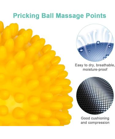 Midodo 3 Set Massage Balls - Hedgehog Balls for Foot Massage Reflexology Pain Relief & Stress Relief | Ideal for Legs Feet Hands & Back - Buy Online on GoSupps.com