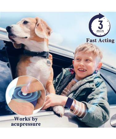 Blue Motion Sickness Bracelets for Kids | Anti-Nausea Morning Sickness Relief - Buy Online on GoSupps.com