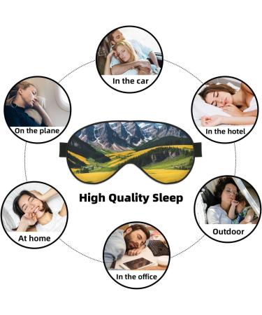 Shop Reusable Sleep Mask Eye Covers - Soft Blackout Eye Masks for Better Sleep & Travel Essentials | Sunflower Design - Buy Online on GoSupps.com