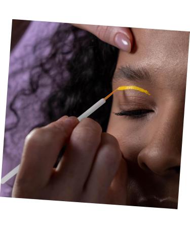 OHPHCALL 100pcs Disposable Eyeliner Brush Makeup Eyeliner Wand Eye Makeup Applicator Mini Tools White Nylon - Buy Online on GoSupps.com
