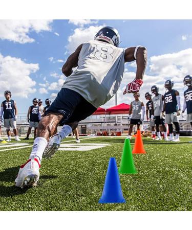 9 Inch Plastic Traffic Cones for Sports Training and Events - Set of Agility Cones for Football, Basketball, Soccer, Skating Drills - Indoor & Outdoor Field Marker - Buy Online on GoSupps.com