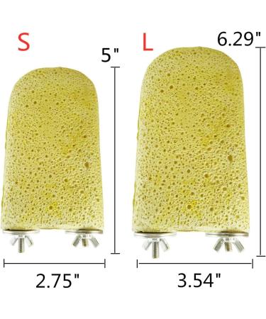 Wontee Bird Calcium Teeth Chew Toy - Ideal for Parrot, Parakeet, Cockatiel, Rabbit, Chinchilla, Squirrel - Cage Perch Stand - Random Color - Buy Online on GoSupps.com