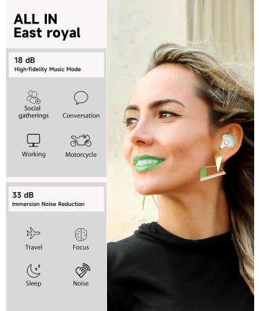 5 Pairs Beinkap Reusable Ear Plugs for Sleeping - Noise Reduction Hearing Protection for Study Work Concerts & Travel (24dB-33dB Green - Buy Online on GoSupps.com