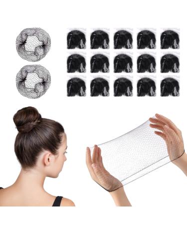30 pieces of invisible hair grids hair grid elastic hair network bun for women girls hair node production ballet dances (black) - Buy Online on GoSupps.com