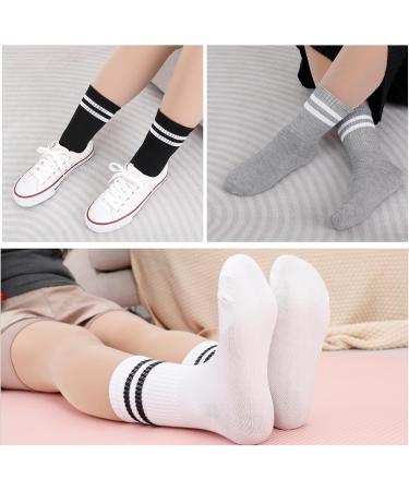 Shop 6 Pairs of Cotton Sports Socks for Men & Women | Striped Tennis Socks | Size 38-43 - International Shipping Available - Buy Online on GoSupps.com