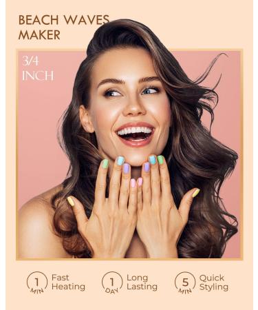 3/4 Inch Long Barrel Curling Iron - Ceramic Tourmaline Hair Wand - Dual Voltage - Buy Online on GoSupps.com