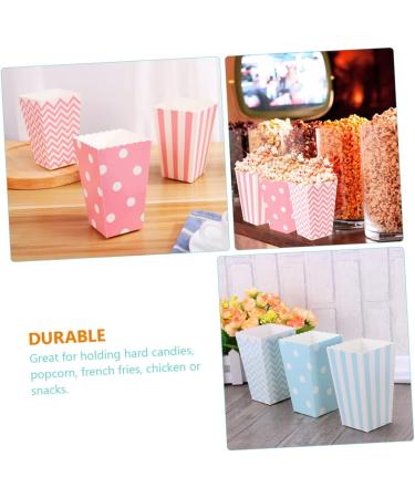 Zerodeko 48pcs Boxes Popcorn Box French Fries Bags French Fries Serving Boxes Popcorn Bucket Movie Popcorn Containers Chocolate Popcorn Party Snack Containers Packing Box Disposable Paper - Buy Online on GoSupps.com