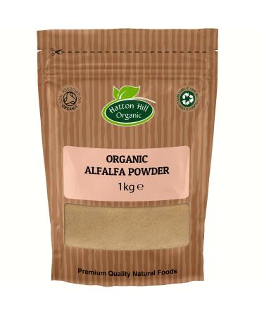Organic Alfalfa Grass Powder 1kg by Hatton Hill Organic - Free UK Delivery