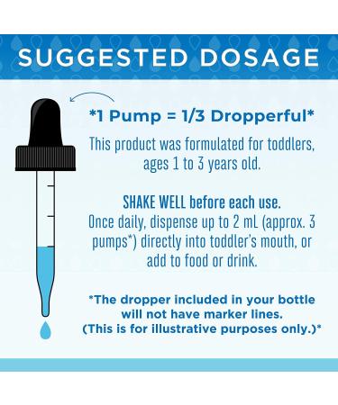 Organic Toddler Liquid Ionic Zinc by MaryRuths | Immune Support for Ages 1-3 | Vegan Formula | 1 Month Supply | 2 Fl Oz - Buy Online on GoSupps.com
