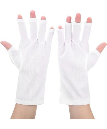 Nail Art Skin Care Glove Anti-UV Polyester 8.7x4 Inch Nail Art UV Protection Gloves 1 Pair for Hiking Driving Activities (BROLEO3mpiw1rzq9-12) - Buy Online on GoSupps.com