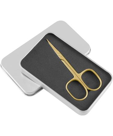 Livingo Premium Stainless Steel Cuticle Scissors with Case - 3.5 Gold - Buy Online on GoSupps.com