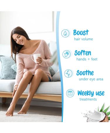 7th Heaven 'Soothing Spa Day' Beauty Kit - 4 Masks to Soften and Soothe Skin and Hair - Coconut Shea Butter and Rose - Buy Online on GoSupps.com