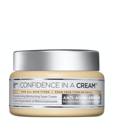 IT Cosmetics Confidence in a Cream - Facial Moisturizer - Reduces the Look of Wrinkles & Pores, Visibly Brightens Skin - With Hyaluronic Acid & Collagen - 2.0 fl oz Original 2 Fl Oz (Pack of 1)