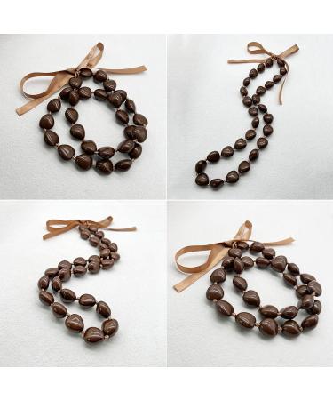 ORALGOS Unique Pearl-Closing Necklace | Brown Pearl Wreath & Leis for Special Ceremonies - Buy Online on GoSupps.com