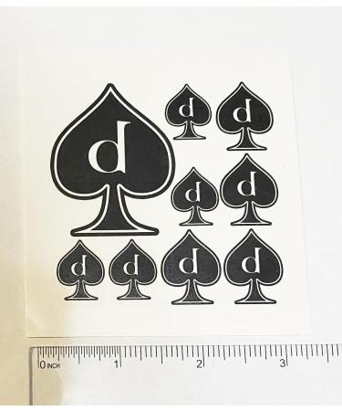 40pc Queen of Spades Temporary Tattoos Set - Unique Designs for Card Game Lovers - Buy Online on GoSupps.com