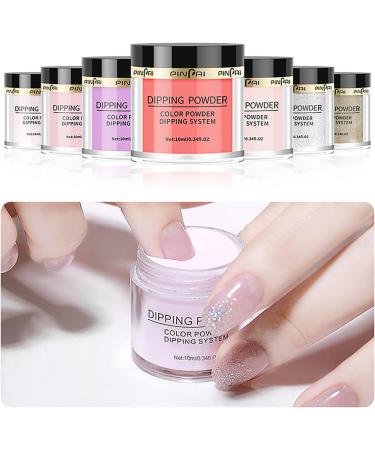 6 Colors Dip Powder Nail Kit MKNZOME 13 PCS White Purple Red Dipping Powder Starter Kit Nail Powder Nail Accessories Nail Art Set Nail Kit for Beginners Dip Manicure Kits Gift for Girls and Women ZF007 - Buy Online on GoSupps.com