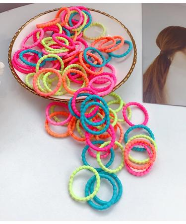 200-Piece Colorful Elastic Hair Tie Set for Kids | Ponytail Hair Bands & Accessories for Little Girls - Buy Online on GoSupps.com