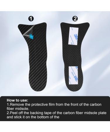 Carbon Fiber Midsole Plate Insole - 1 Pair | Rigid Support for Soccer, Basketball, Running Shoes | Ideal for Arthritis & Post Op Recovery - Buy Online on GoSupps.com