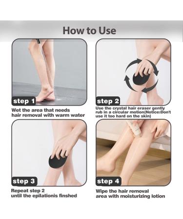 Nano Hair Remover - Reusable Crystal Hair Removal Tool for Women & Men | Magic Hair Remover Stone for Body Legs & More - Buy Online on GoSupps.com
