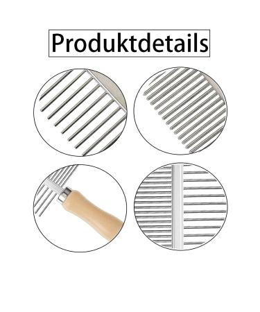 2-Piece Wooden Flea Comb Set for Cats & Dogs - Double Ridge Design for Healthy Fur & Easy Grooming - Buy Online on GoSupps.com