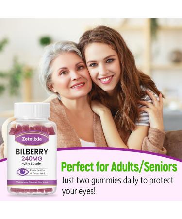 2 Pack Lutein Gummmies Eye Health Supplement for Adults Lutein & Zeaxanthin Supplements Eye Vitamins Gummies Bilberry with Lutein for Promoting Eye & Vision - 120 Gummies 60 Count (Pack of 2) - Buy Online on GoSupps.com