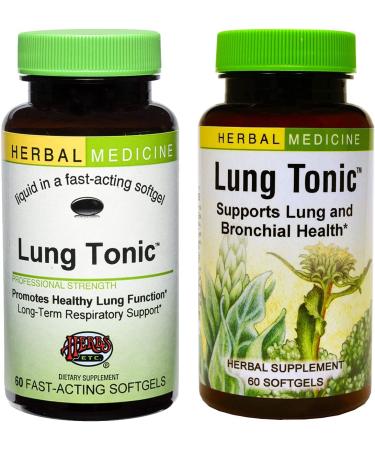 Herbs Etc. Lung Tonic - 60 Fast-Acting Softgels for Respiratory Health - Buy Online on GoSupps.com