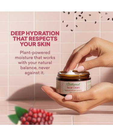 Just Nutritive Facial Cream | All Natural Facial Cream | Moisturizing Cream for Men and Women | Hydrating Facial Cream For Dry Sensitive and All Skin Types 4 Oz - Buy Online on GoSupps.com