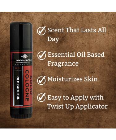 MNSC Old Faithful Naturally Better Solid Cologne - Handcrafted in USA Travel-Friendly Cruelty Free Hypoallergenic All-Natural Plant-Derived Old Faithful 0.5 Ounce (Pack of 1) - Buy Online on GoSupps.com
