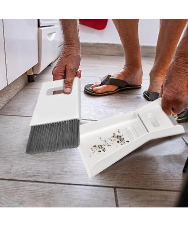 Brooms Dustpan and Scraper Set - Portable Cleaning Brush and Dustpan Set Small Dustpan and Brush Set for Office Cleaning Sofa Desk Pet Car Nests - Buy Online on GoSupps.com