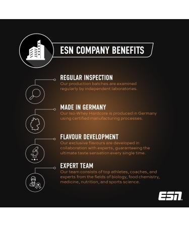 ESN Iso-Whey Hardcore Supplement 1000g - Banana Flavor | High-Quality Whey Protein Powder - Buy Online on GoSupps.com