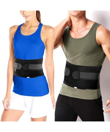 Dinoka Back Support Belt for Men & Women - Adjustable Lumbar Pain Relief & Waist Trimmer - Double Lock Design for Maximum Comfort - Buy Online on GoSupps.com