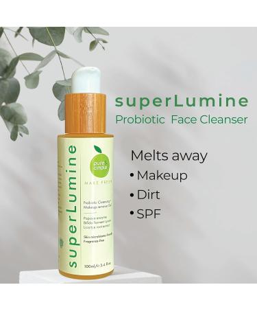 Pure Cimple Probiotic Face Cleanser | Gentle Makeup Remover with Papaya Enzyme for Dry & Sensitive Skin - Shop Now - Buy Online on GoSupps.com
