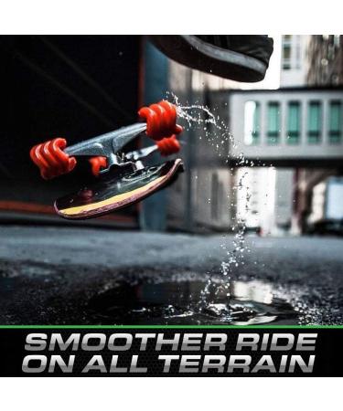 Shark Wheel 60mm 78a DNA Formula Deck Cruising Wheels for Beginners & Adults - California Roll (Pack of 4) Transparent Emerald - Buy Online on GoSupps.com