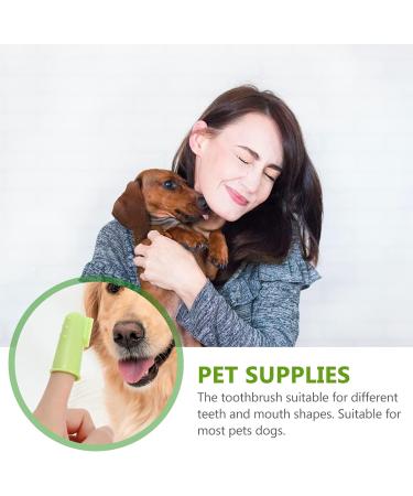 HANABASS 2 Sets Pet Toothbrush Toothbrushes Dog Toothbrush and Toothpaste Dog Toothbrushes Pp Green - Buy Online on GoSupps.com