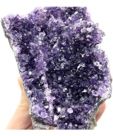 Natural Crystal Rough 400g-1000g Natural Crystal Geode Amethyst Cluster Free Form for Stones 1pc Suitable for Home Crystals Raw Stones and Minerals - Buy Online on GoSupps.com