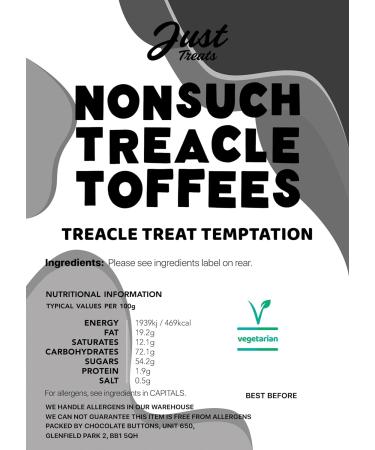 Just Treats Nonsuch Treacle Toffees Gift Jar Treacle Gift Jar - Buy Online on GoSupps.com