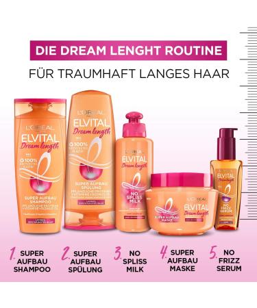 L'Or al Paris Elvital Hair Mask for Long Damaged Hair Anti-Split Ends with Castor Oil Dream Length Steam Mask 1 Piece - Buy Online on GoSupps.com