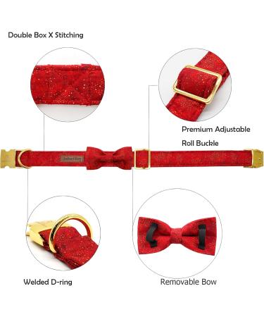 Buy Lionheart Glory Red Christmas Dog Collar - Adjustable Soft Loop Collar for Small Dogs & Girls | Perfect Holiday Gift - Buy Online on GoSupps.com