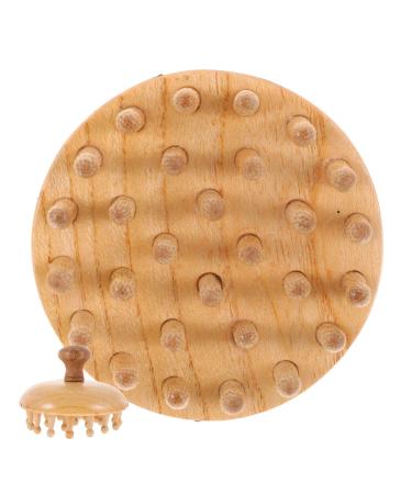 Minkissy massage comb from beech head-head skin massage device shampoo brush made of wood scale crested massage curb scalp peeling brush hand massage devices