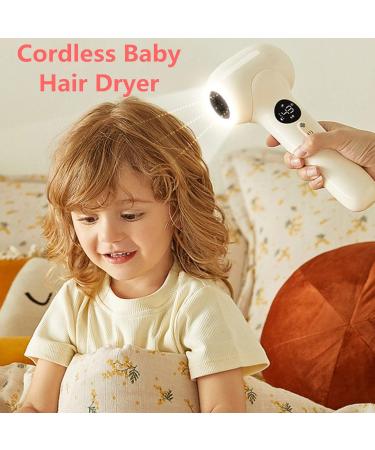 Rechargeable Cordless Hair Dryer Mini Wireless Hair Dryer with LED Light/LED Display  - Buy Online on GoSupps.com