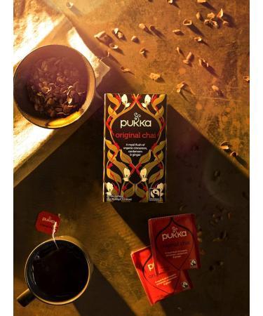 Pukka Cha Original Bio Cha Biologique et Ayurv dique Relaxant 100% des Ingr dients Issus du Commerce Equitable 8x20 Sachets 160 Sachets - Buy Online on GoSupps.com