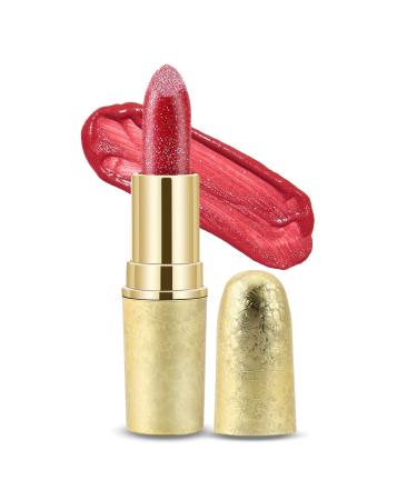 Boobeen Glitter Lipstick Hydrating Lip Balm Sparkling Shine Lip Color Nonstick Highly Pigmented Formula Gives Metallic Finish Lip Makeup for Women and Girls Sparkling 5 - Buy Online on GoSupps.com