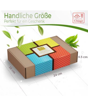 Tea Uniqo Matcha Powder Set - 6 Varieties of Authentic Japanese Green Tea for Drinks Desserts & Baking - No Artificial Dyes - Buy Online on GoSupps.com
