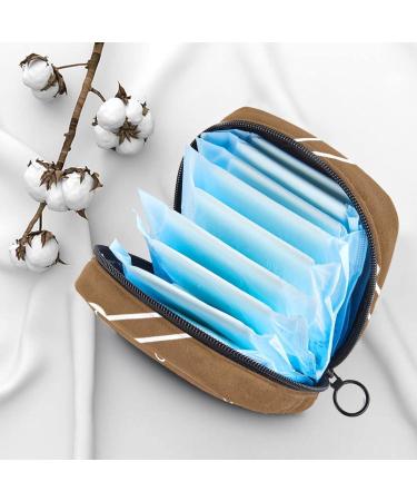 Feminine Product Pouch with Dog Seamless Pattern - Sanitary Napkin Storage Bag and Nursing Pad Holder for Women and Girls - Buy Online on GoSupps.com
