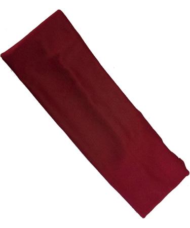 7cm Burgundy Stretch Headband Bandeau Sport Dance Gym Training Make Up Hair Band for Women Girls by Glitz4Girlz - Buy Online on GoSupps.com