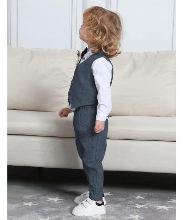 Mint Green Baby Boys Gentleman Suit Set | Navy | 18-24 Months - Buy Online on GoSupps.com