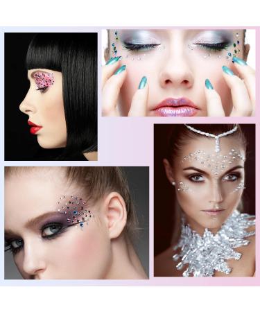2310 Pieces Self-Adhesive Glittering Rhinestones for Face & Nail Art 14 Leaves 3-6mm Sizes | Perfect for Makeup & Crafts - Buy Online on GoSupps.com