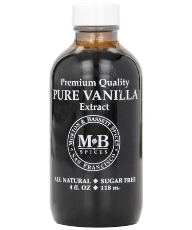 Morton & Bassett, Pure Vanilla Extract, Sugar Free, 4 Oz