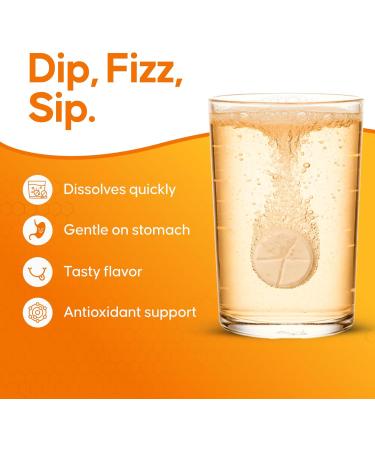 Nutrazul Immune Triple Action Effervescent Tablets with Vitamin C 1000mg Vitamin D Zinc Support Daily Routine Vegan Gluten-Free Sugar-Free Lactose-Free Orange Flavor 20 Tablets (Pack of 5x20) - Buy Online on GoSupps.com